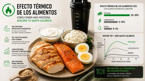 Efecto Térmico de los Alimentos: Cuánto Aumenta el Gasto Calórico la Proteína