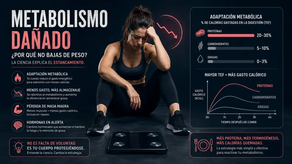Metabolismo 'Dañado': Qué Dice la Evidencia Sobre los Estancamientos de Peso
